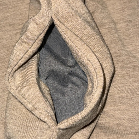 Theory Heathered Khaki Pull-On Pants Size L Elastic Waist Pockets 27.5 - Picture 12 of 12